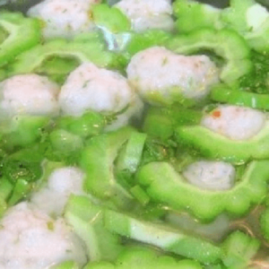 Canh khổ qua thác lác